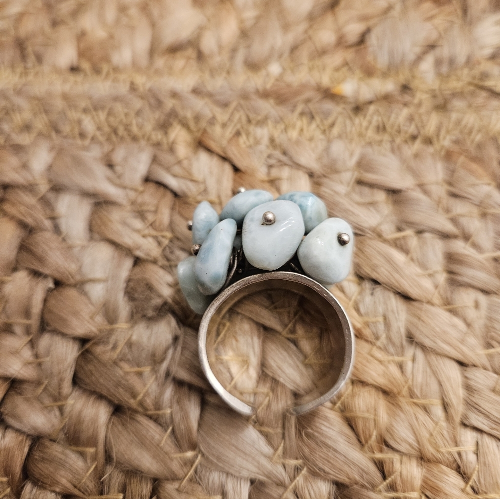Sterling Silver Larimar Ring